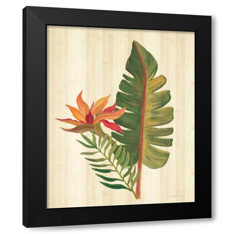 Tropical Garden VI Black Modern Wood Framed Art Print by Vassileva, Silvia