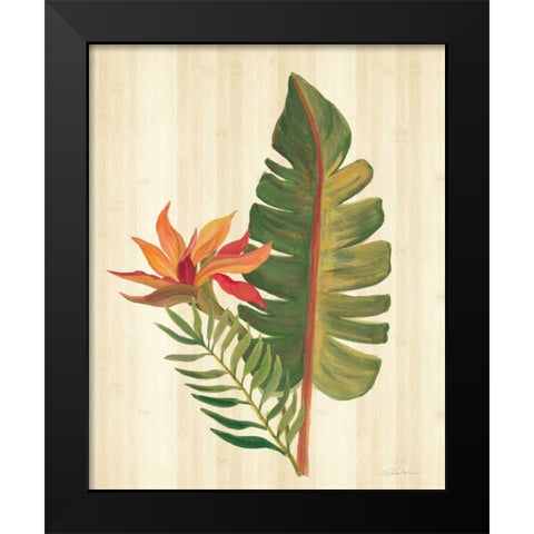 Tropical Garden VI Black Modern Wood Framed Art Print by Vassileva, Silvia