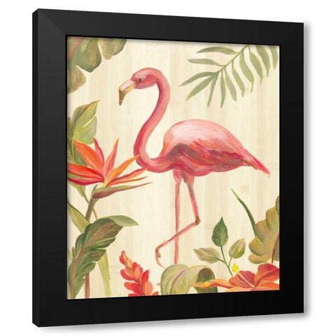 Tropical Garden X Black Modern Wood Framed Art Print by Vassileva, Silvia
