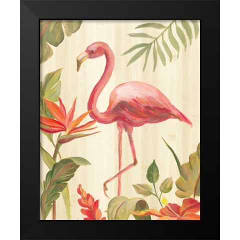 Tropical Garden X Black Modern Wood Framed Art Print by Vassileva, Silvia