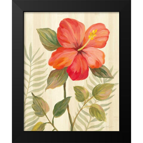 Tropical Garden XI Black Modern Wood Framed Art Print by Vassileva, Silvia