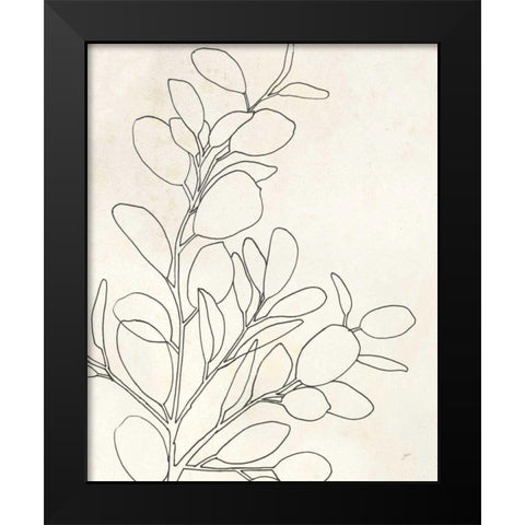 Eucalyptus I Black Modern Wood Framed Art Print by Panganiban, Karyn