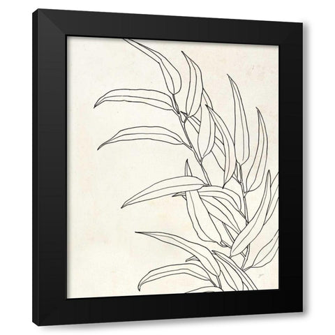 Eucalyptus II Black Modern Wood Framed Art Print with Double Matting by Panganiban, Karyn