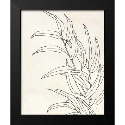 Eucalyptus II Black Modern Wood Framed Art Print by Panganiban, Karyn
