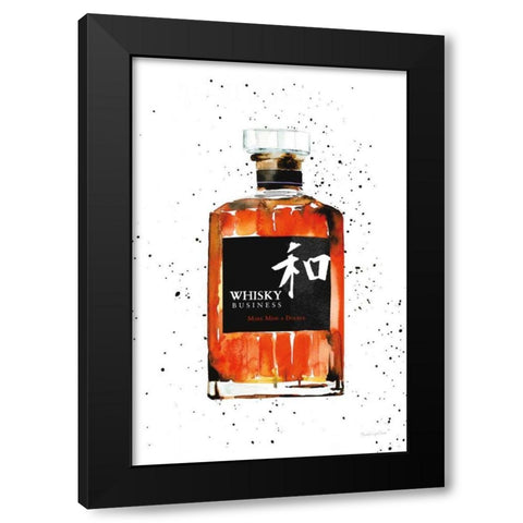 Whisky Business Black Modern Wood Framed Art Print with Double Matting by Charro, Mercedes Lopez