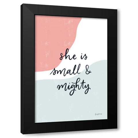 Blush Nursery I Black Modern Wood Framed Art Print with Double Matting by Thorns, Becky