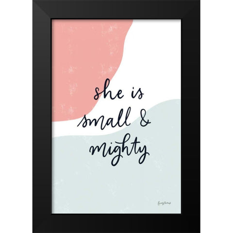 Blush Nursery I Black Modern Wood Framed Art Print by Thorns, Becky