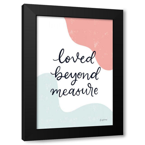 Blush Nursery II Black Modern Wood Framed Art Print with Double Matting by Thorns, Becky