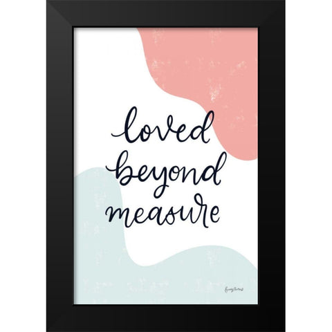 Blush Nursery II Black Modern Wood Framed Art Print by Thorns, Becky