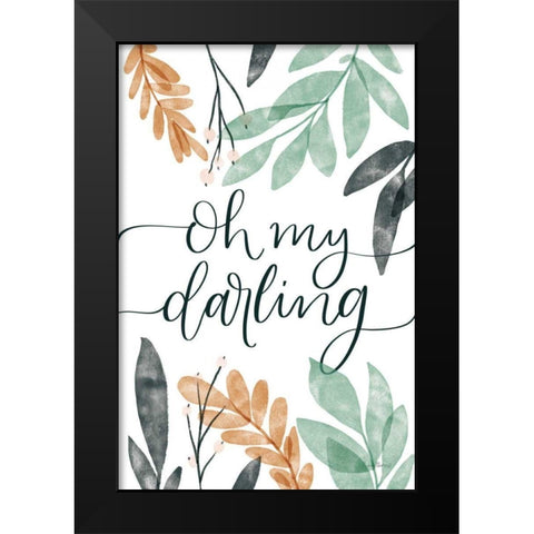 Sage Sayings I Black Modern Wood Framed Art Print by Thorns, Becky