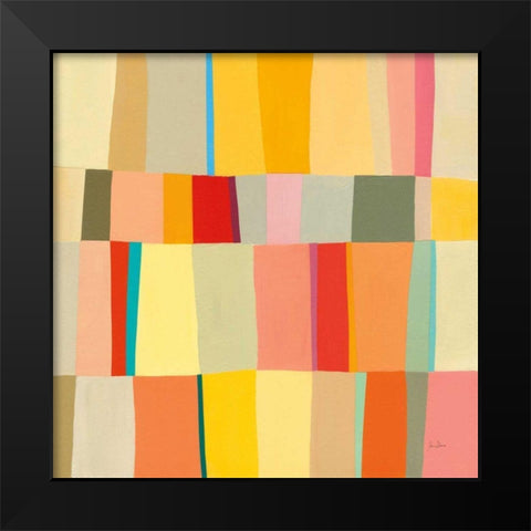 Sunshine Stripes III Black Modern Wood Framed Art Print by Davies, Jane