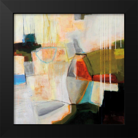 Bell Island Cove Black Modern Wood Framed Art Print by Davies, Jane