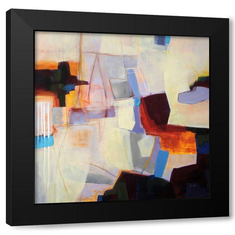 Ferries Come and Go Black Modern Wood Framed Art Print by Davies, Jane