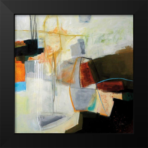 Leaving the Harbour Black Modern Wood Framed Art Print by Davies, Jane