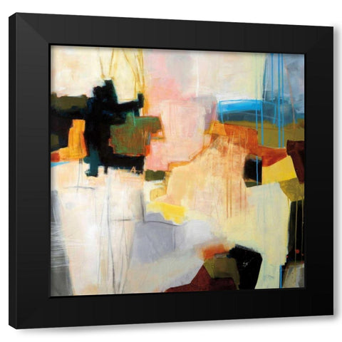 Harbours Edge Black Modern Wood Framed Art Print by Davies, Jane
