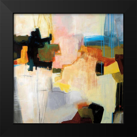 Harbours Edge Black Modern Wood Framed Art Print by Davies, Jane