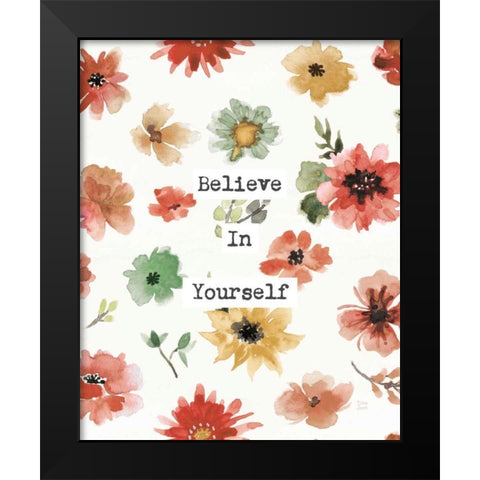 Sweet Southwest Believe Black Modern Wood Framed Art Print by June, Dina