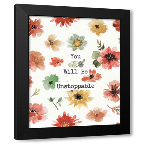 Sweet Southwest Unstoppable Black Modern Wood Framed Art Print with Double Matting by June, Dina