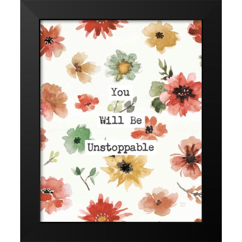 Sweet Southwest Unstoppable Black Modern Wood Framed Art Print by June, Dina