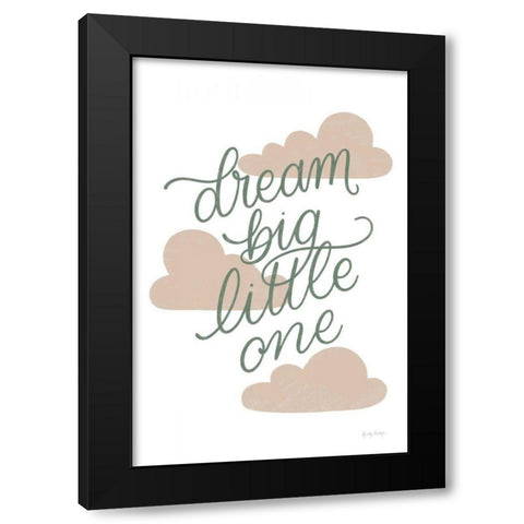 Boho Nursery IV Green Black Modern Wood Framed Art Print with Double Matting by Thorns, Becky
