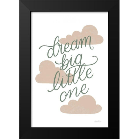 Boho Nursery IV Green Black Modern Wood Framed Art Print by Thorns, Becky