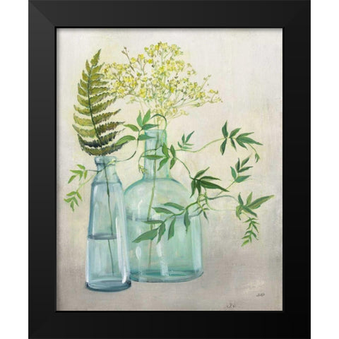 Woodland Greenery I Black Modern Wood Framed Art Print by Purinton, Julia