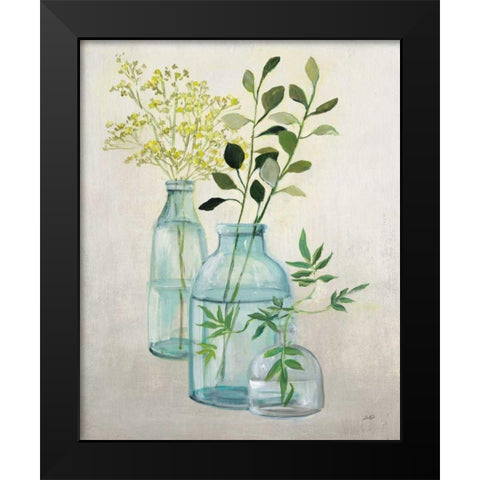 Woodland Greenery II Black Modern Wood Framed Art Print by Purinton, Julia