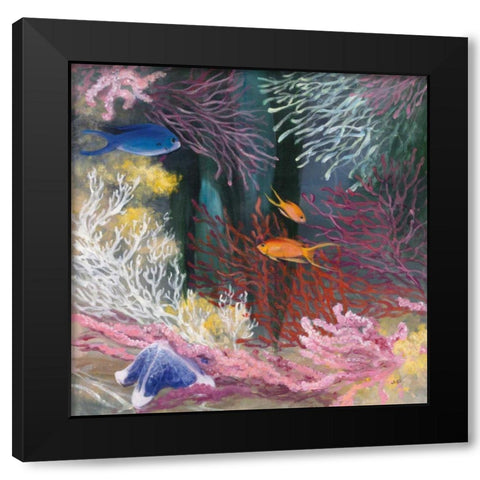 Coastal Reef I Black Modern Wood Framed Art Print by Purinton, Julia