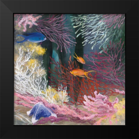 Coastal Reef I Black Modern Wood Framed Art Print by Purinton, Julia