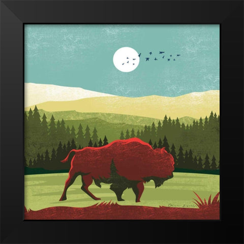 Great Outdoors II Black Modern Wood Framed Art Print by Escalante, Omar
