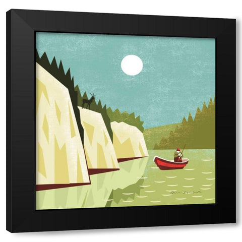 Great Outdoors V Black Modern Wood Framed Art Print with Double Matting by Escalante, Omar