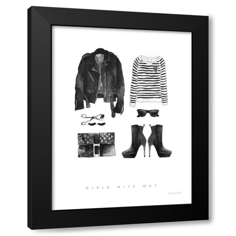 Back in Black III Sweater Black Modern Wood Framed Art Print with Double Matting by Charro, Mercedes Lopez