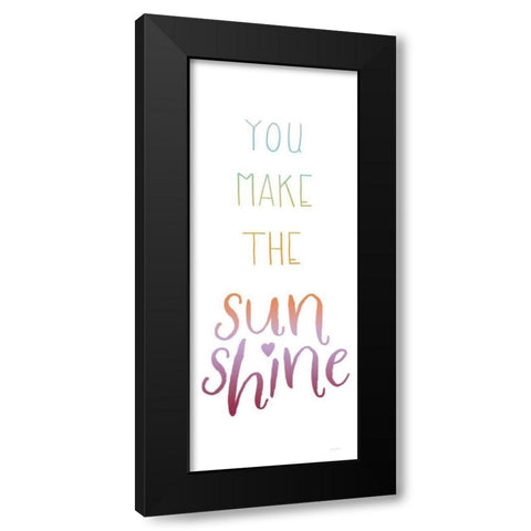 Lets Chase Rainbows XIV Dark Black Modern Wood Framed Art Print with Double Matting by Jackson, Jenaya