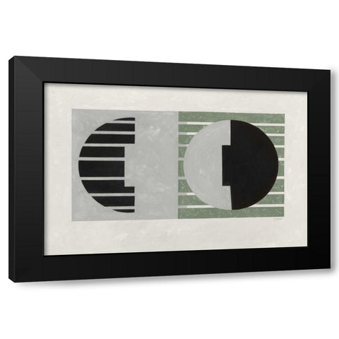 Latitude Sage Black Modern Wood Framed Art Print by Schick, Mike