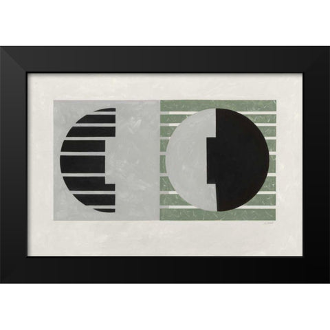 Latitude Sage Black Modern Wood Framed Art Print by Schick, Mike