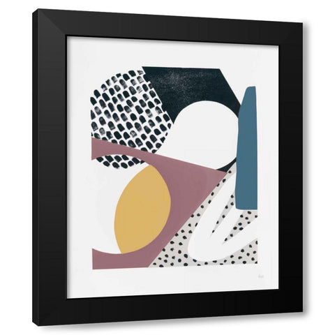 Luminous Tumble I Dark Black Modern Wood Framed Art Print with Double Matting by Marshall, Laura