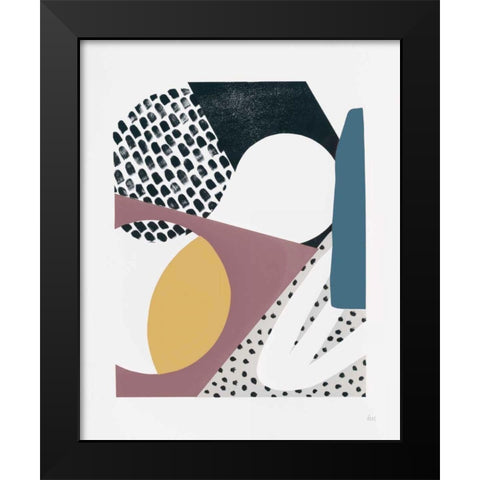 Luminous Tumble I Dark Black Modern Wood Framed Art Print by Marshall, Laura