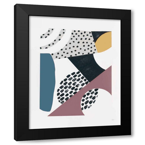 Luminous Tumble II Dark Black Modern Wood Framed Art Print by Marshall, Laura