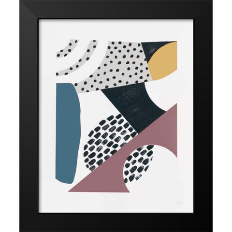 Luminous Tumble II Dark Black Modern Wood Framed Art Print by Marshall, Laura