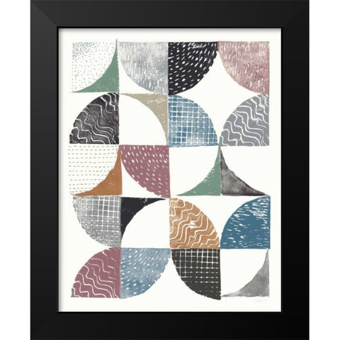 Colorful Night Sky II Black Modern Wood Framed Art Print by Prahl, Courtney