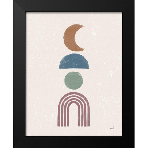 Minimalist Boho I Dark Black Modern Wood Framed Art Print by Hershey, Moira