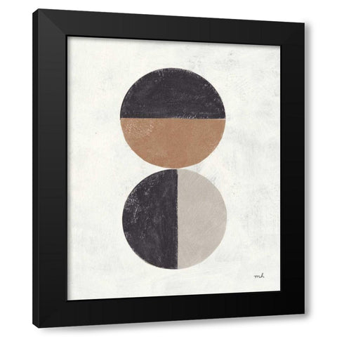 Orbs II Neutral Black Modern Wood Framed Art Print by Hershey, Moira