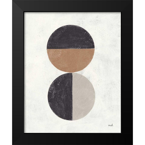 Orbs II Neutral Black Modern Wood Framed Art Print by Hershey, Moira