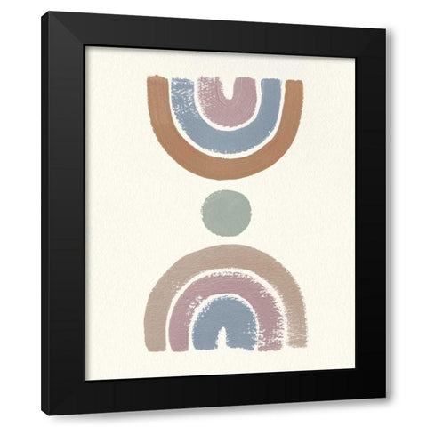 Desert Rainbows I Blue Black Modern Wood Framed Art Print with Double Matting by Hershey, Moira