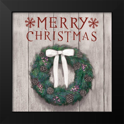 Christmas Affinity VII on Gray Wood Black Modern Wood Framed Art Print by Wiens, James