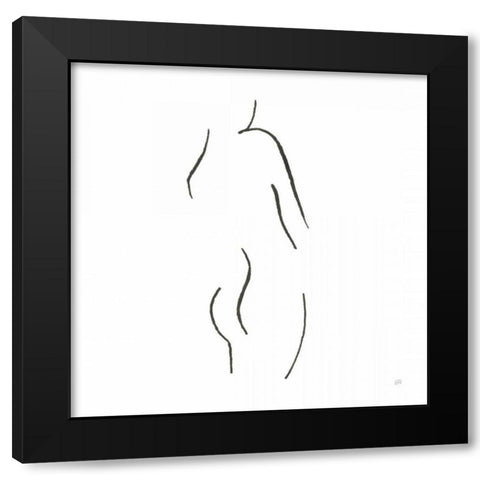 Cheeky I Black Modern Wood Framed Art Print by Paschke, Chris