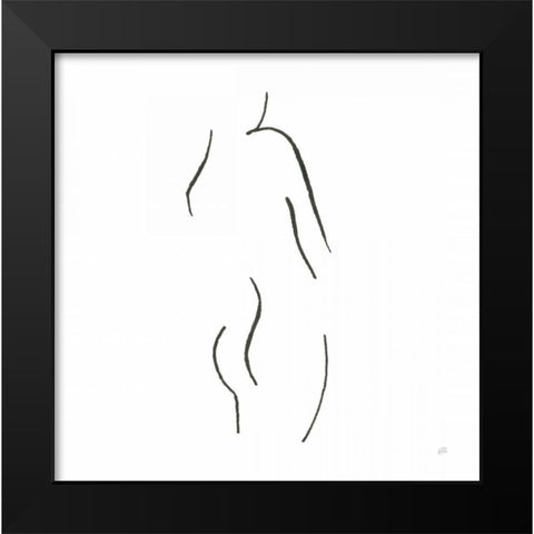 Cheeky I Black Modern Wood Framed Art Print by Paschke, Chris