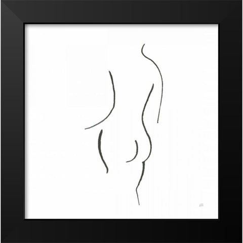 Cheeky II Black Modern Wood Framed Art Print by Paschke, Chris