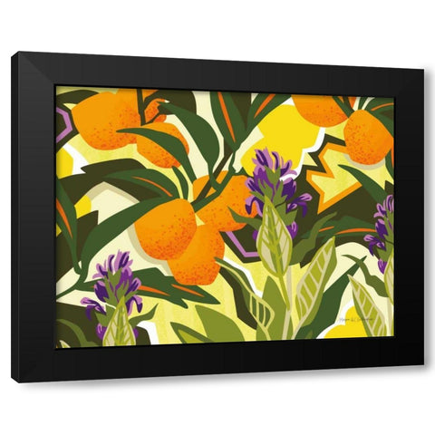 Citrus Sage I Black Modern Wood Framed Art Print with Double Matting by Gallagher, Megan