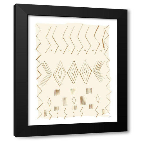 Brown Berber Rug IV Black Modern Wood Framed Art Print with Double Matting by Panganiban, Karyn
